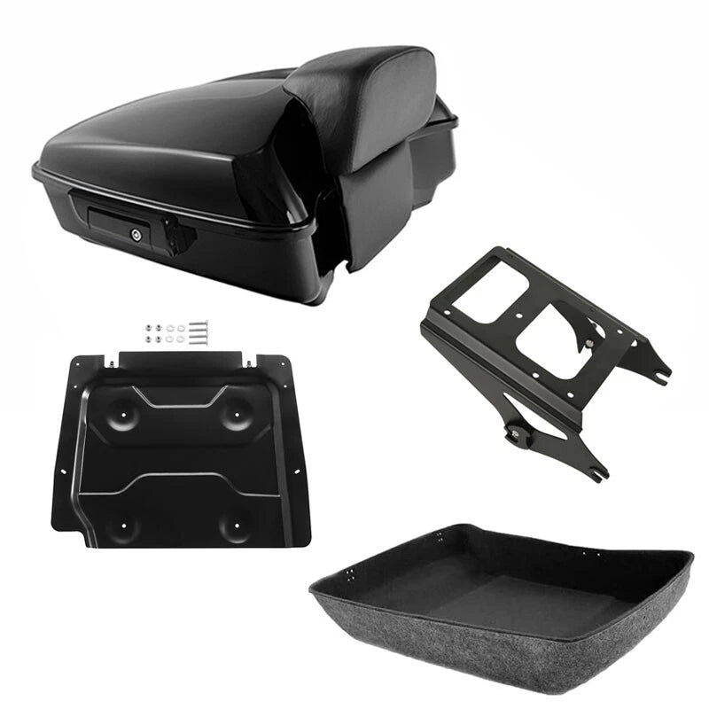 Chopped Trunk Backrest Mount Plate Fit For Harley Davidson Touring 09-2013