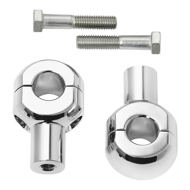 1'' 1 1/4'' 1 1/2'' 2" Handlebar Risers Fit For Harley Softail Sportster Chrome