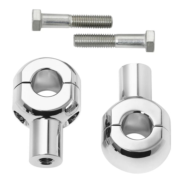 1'' 1 1/4'' 1 1/2'' 2" Handlebar Risers Fit For Harley Softail Sportster Chrome