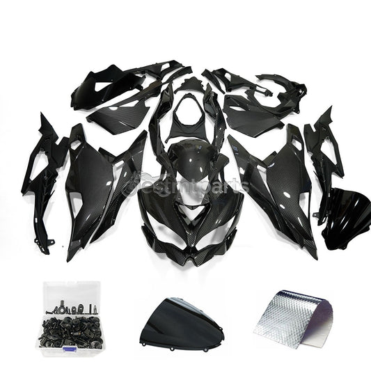 Fairing Kit +Bolt For 2023-2025 Kawasaki Ninja ZX4R ZX4RR 25R Black Carbon Fiber