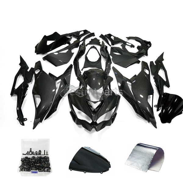 Fairing Kit +Bolt For 2023-2025 Kawasaki Ninja ZX4R ZX4RR 25R Black Carbon Fiber