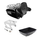 King Trunk Backrest Solo Mount Rack Fit For Harley Low Rider 2018-2025