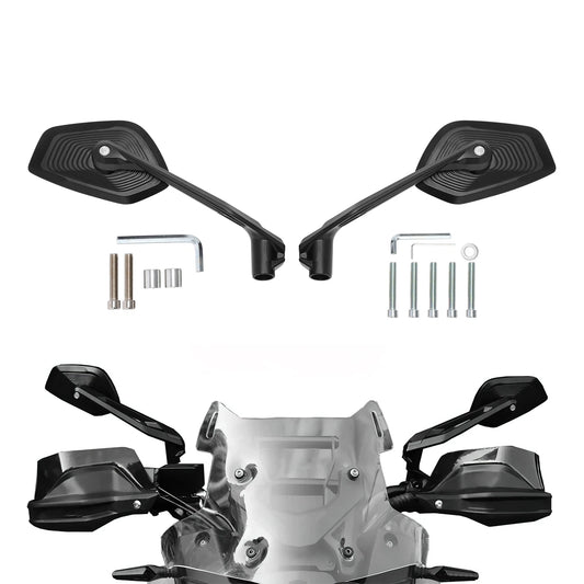 Black Rearview Side Mirrors Fit For BMW R1200GS R1250GS Adventure F800GS F900XR