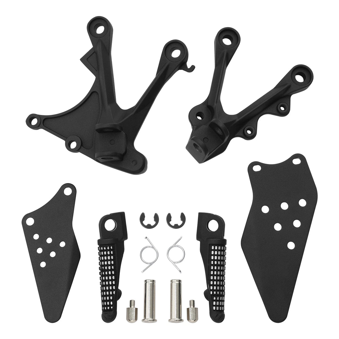Rider Driver Footpegs Peg Bracket Fit For Kawasaki Ninja ZX6R 2005-2008 2007 06