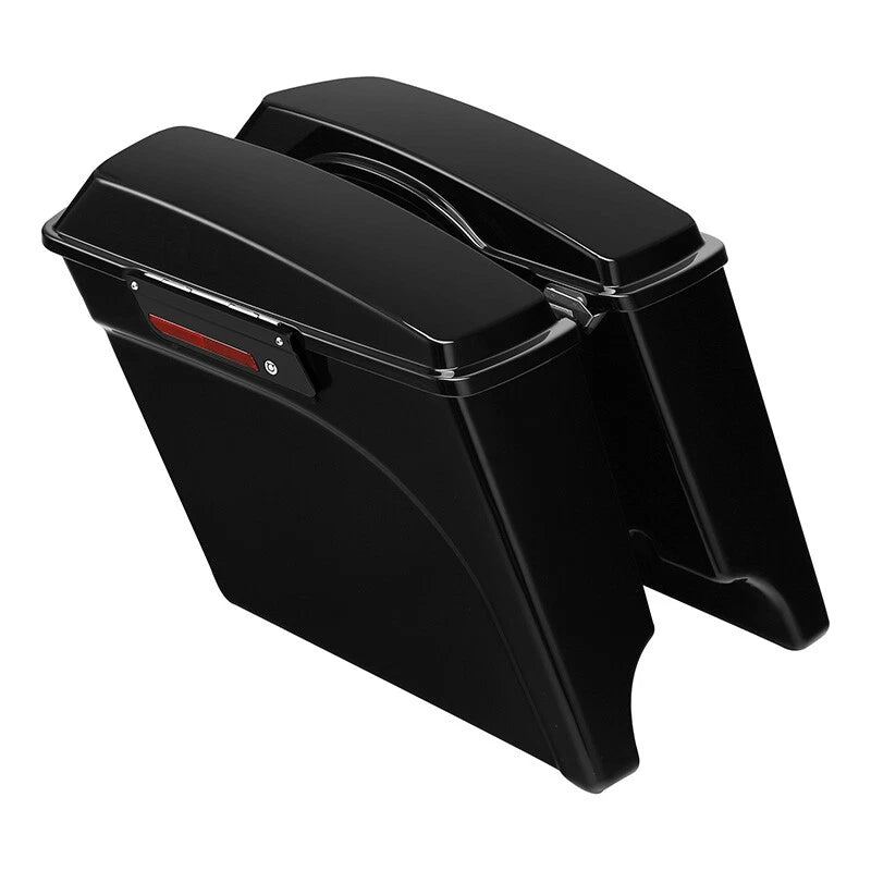 5" Stretched Hard Saddlebags Fit For Harley Heritage Softail Fatboy 1986-2017