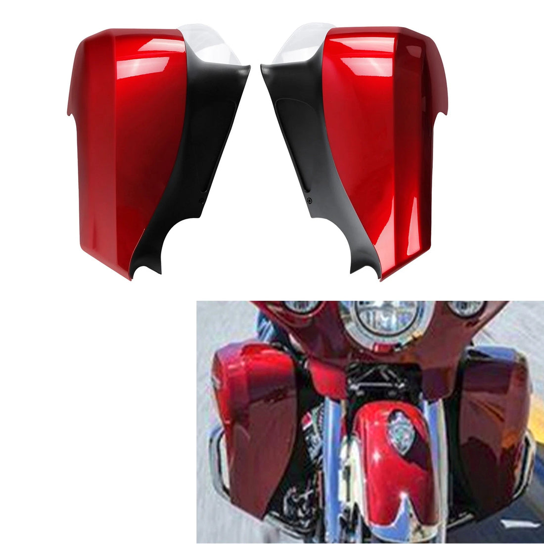 Red Lower Vented Fairings Fit For Indian Springfield 2016-2025 Chieftain 2014-18