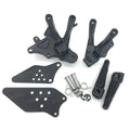 New Front Foot Pegs Bracket Kit Fit For Kawasaki Ninja ZX10R 2006-2010 09 Black