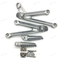 Kawasaki Ninja ZX10R Silver Rear Passenger Foot Pegs Bracket Fit For 2004-2005