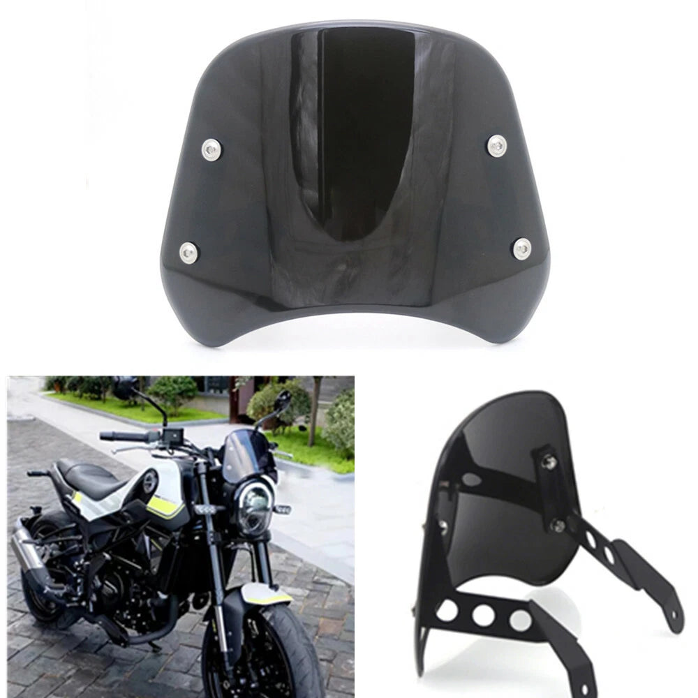 Black Headlight Windshield Fairing Windscreen Deflector For Benelli Leoncino 250