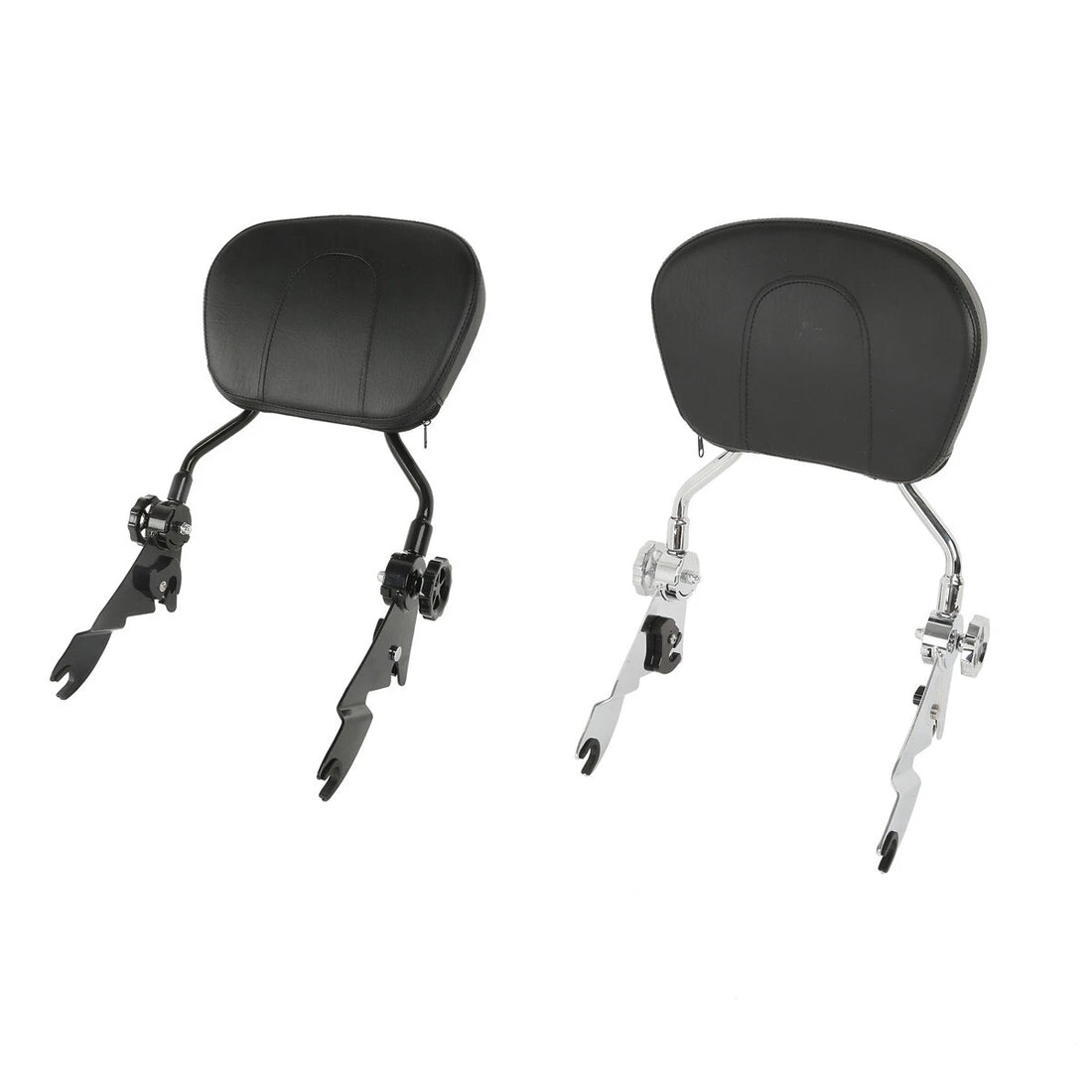 Chrome/Black Adjustable Backrest Sissy Bar Fit For Harley Road Glide 2009-2025