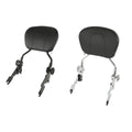Chrome/Black Adjustable Backrest Sissy Bar Fit For Harley Road Glide 2009-2025