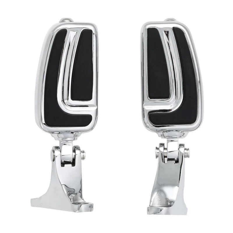 Passenger Footpegs w/ Mounts Chrome Pedals Fit For Harley Touring Road Glide