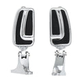 Passenger Footpegs w/ Mounts Chrome Pedals Fit For Harley Touring Road Glide