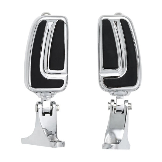 Passenger Footpegs w/ Mounts Chrome Pedals Fit For Harley Touring Road Glide
