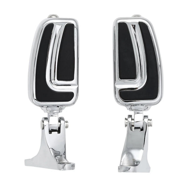 Passenger Footpegs w/ Mounts Chrome Pedals Fit For Harley Touring Road Glide