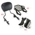 Sissy Bar Backrest Luggage Rack Docking Kit Fit For Harley Street Glide 14-25 24
