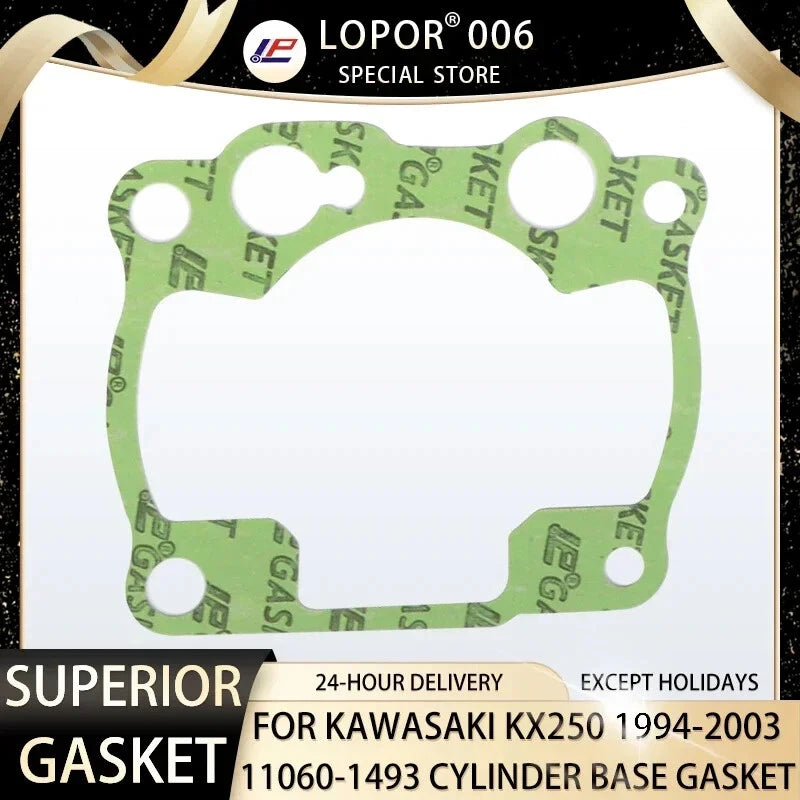Engine Crankcase Cylinder Base Gasket For Kawasaki KX250 94-03 KX 250