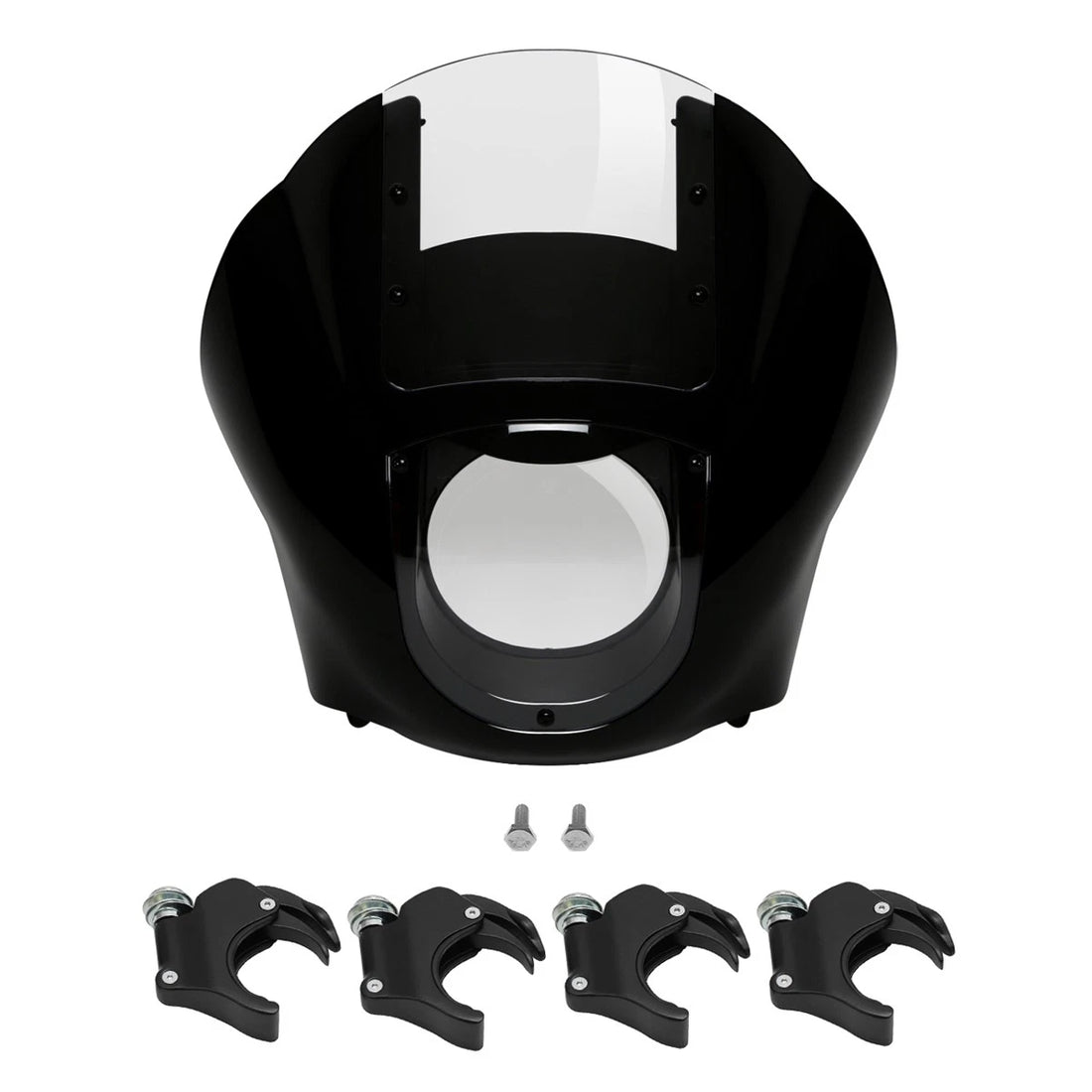 Quarter Headlight Fairing 49mm Clamps Fit For Harley Dyna Street Bob Super Glide
