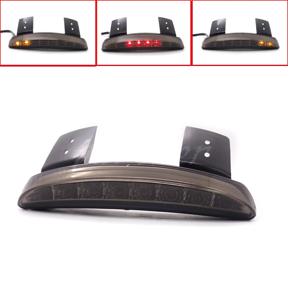 Smoke Chopped Fender Edge LED Tail Light Turn Signals For Harley Sportster XL883