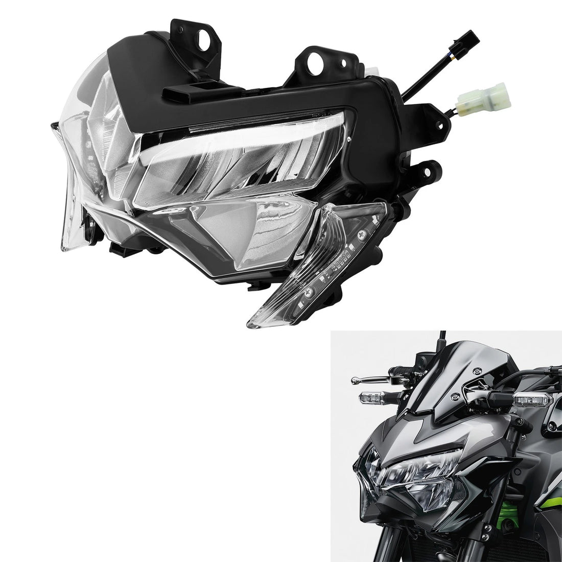 Fit For Kawasaki Z900 2020-2024 Motorcycle Front LED Headlight Headlamp Assembly
