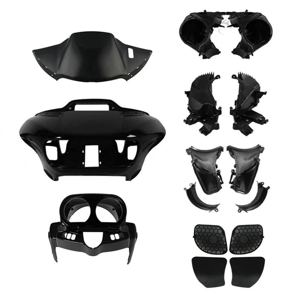 Black Fairings Speaker Box Air Duct Instrument Housing Fit For Road Glide 15-23