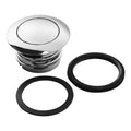 Chrome Flush Pop Up Reservoir Gas Cap Vented Fuel Tank Fits For Harley Davidson