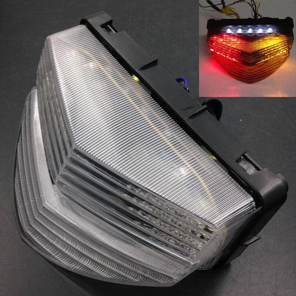 Tail Light LED Clear Integrated Turn Signal For Honda CBR600F4i 2001 2002 2003