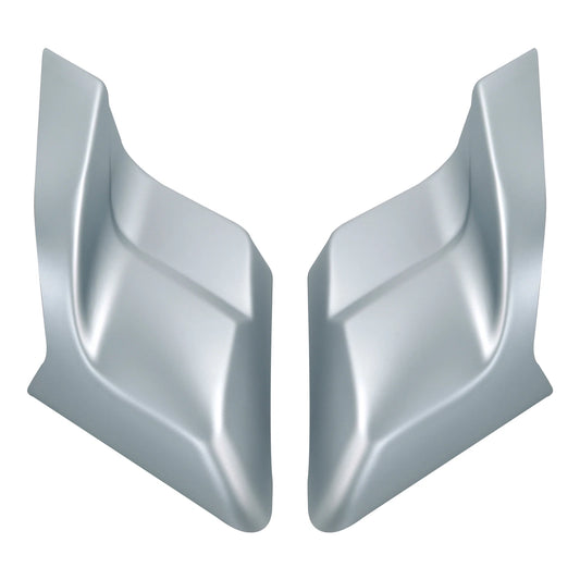 Stretched Side Fairing Cover Fit For Harley Touring 14-23 Barracuda Silver Denim
