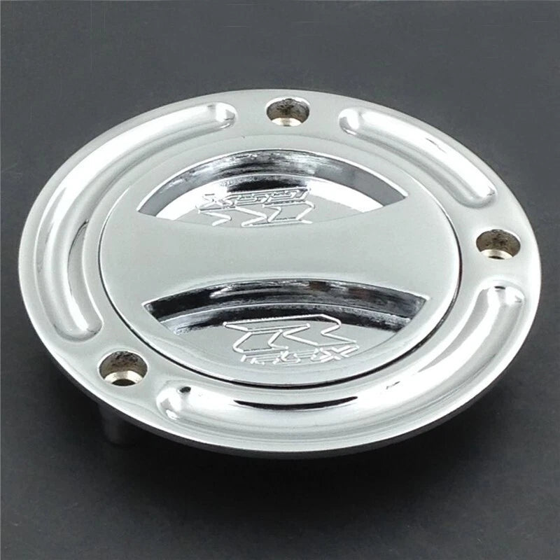 Silver Keyless Fuel Caps Fit Suzuki GSXR600/750/1000/1300 SV650/1000 V-Storm 650