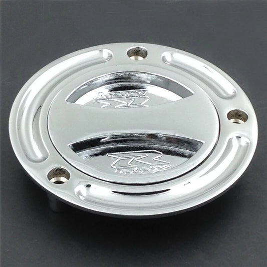 Silver Keyless Fuel Caps Fit Suzuki GSXR600/750/1000/1300 SV650/1000 V-Storm 650