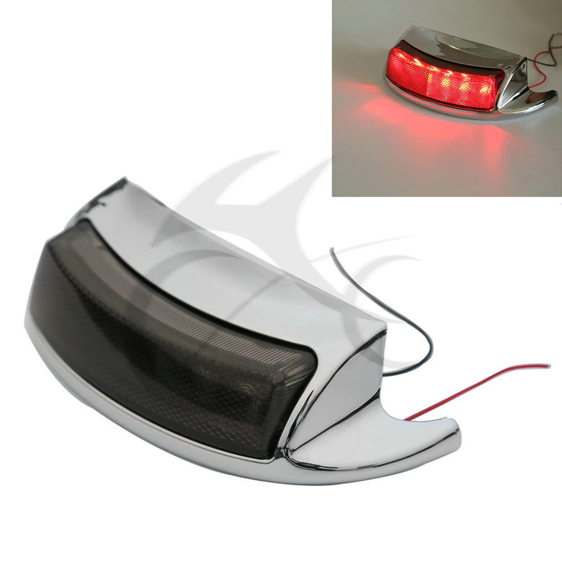 Chrome Rear Fender Tip Brake Light For Harley Electra Glide Ultra Limited 09-16