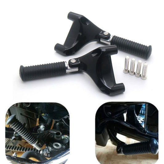 Black Passenger Rear Foot Peg Footpeg Mount For Harley Sportster 1200 883 04-13
