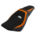 Black+Orange Two-Up Rider Driver Passenger Seat Fit For Indian Scout Sixty 16-23