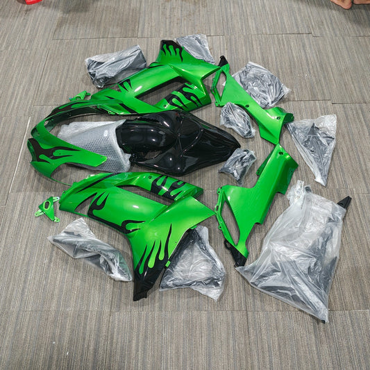 Green Black Fairing Kit for Kawasaki Ninja ZX6R 2007-2008 ZX636 ZX600P ABS Body