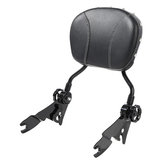 Backrest Pad Sissy Bar Fit For Harley Touring Street Road Glide 2009-2026 Black