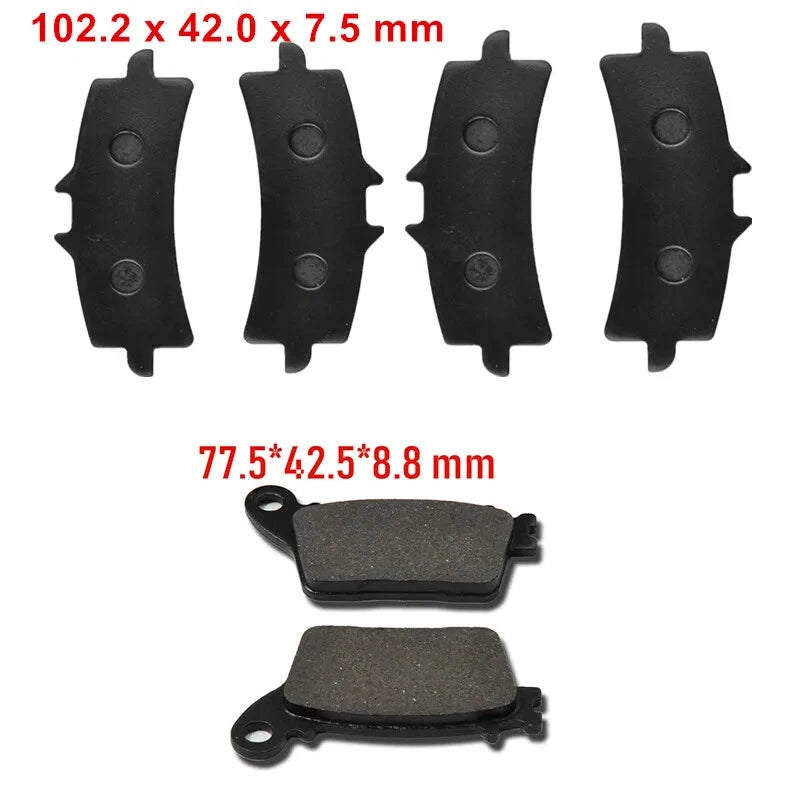 3Pcs full Set Front Rear Brake Pads For Suzuki GSXR600 GSXR750 GSXR1000 11-19