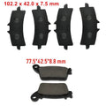 3Pcs full Set Front Rear Brake Pads For Suzuki GSXR600 GSXR750 GSXR1000 11-19