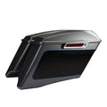 4" Saddlebags Fit For Harley Touring 2014-24 Gauntlet Gray Metallic/Vivid Black