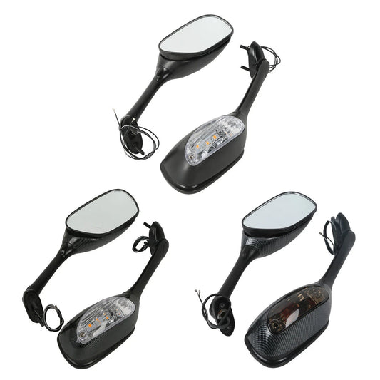 Rear View Side Mirrors Turn Signals Fit For Suzuki GSXR600 GSXR750 2006-2025 23