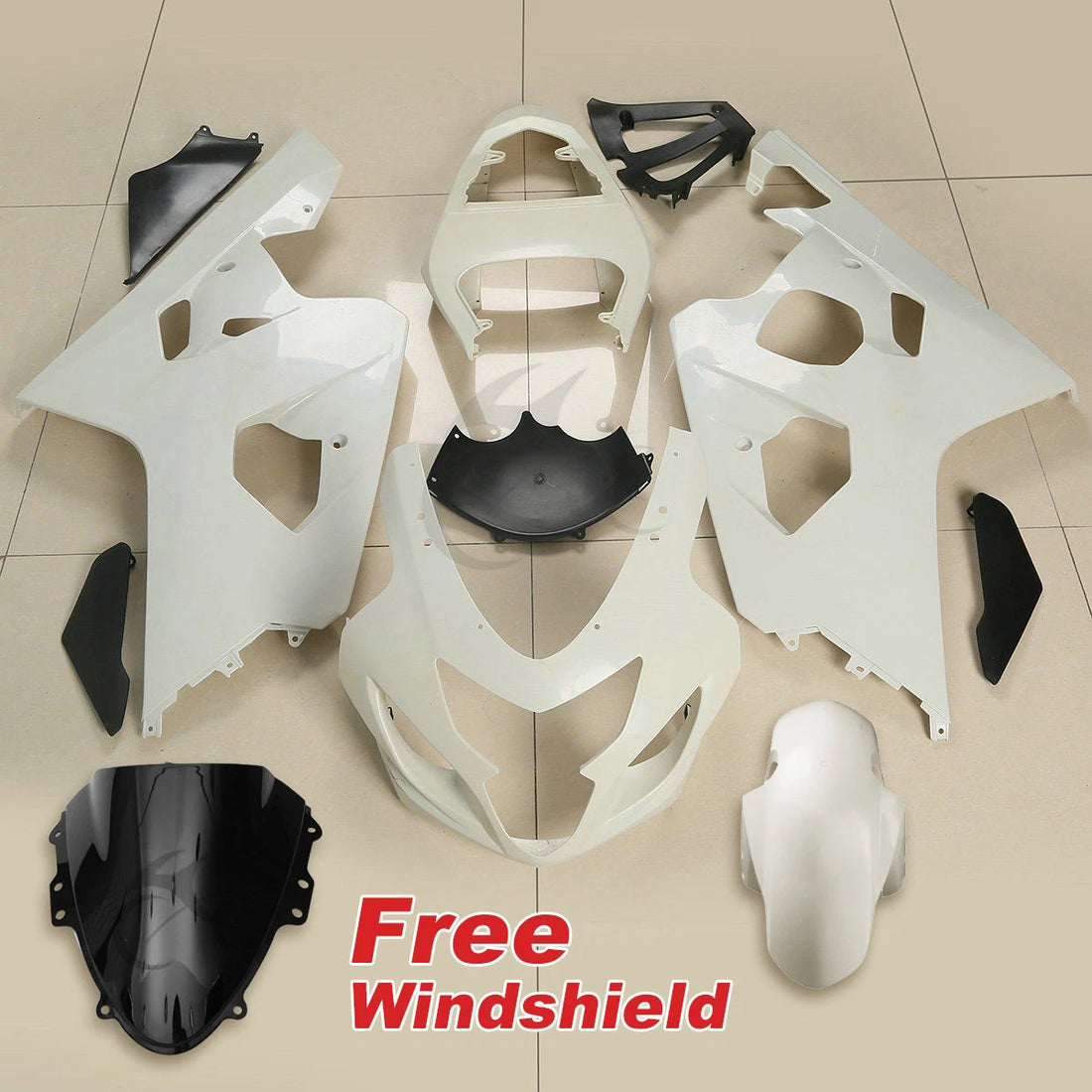 Unpainted Injection Fairing Bodywork Kit Fit For Suzuki GSXR 600 750 2004-2005