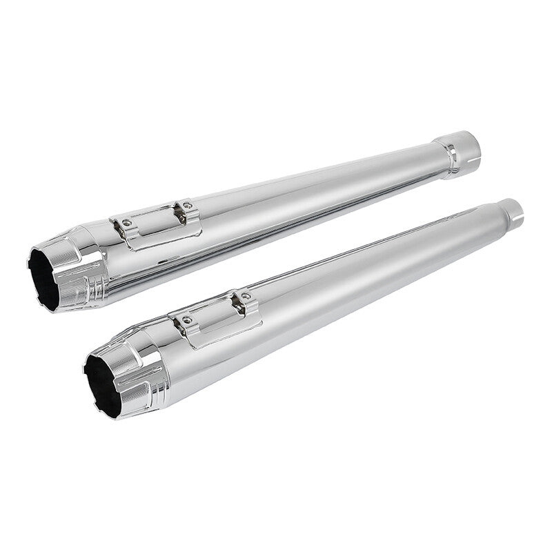 4" Slip on Megaphone Mufflers Exhaust Fit For Harley Road Street Glide 2017-2020