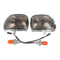 ABS Smoked Front Turn Signal Lights Bulb For Honda Goldwing GL1800 2001-2017 02