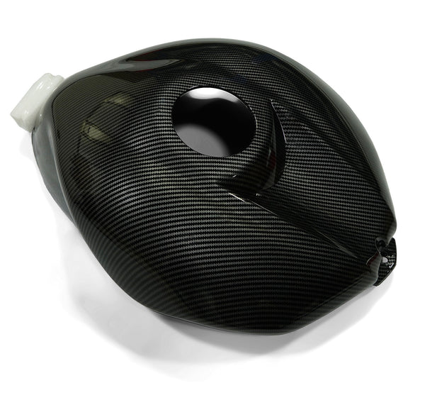 Fit Yamaha Yzf R6 2006 2007 Black Carbon Fiber Painted Gas Tank Cover Fairing