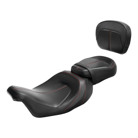 Driver & Passenger Seats Backrest Sissy Bar Fit For Harley Street Glide 09-2023