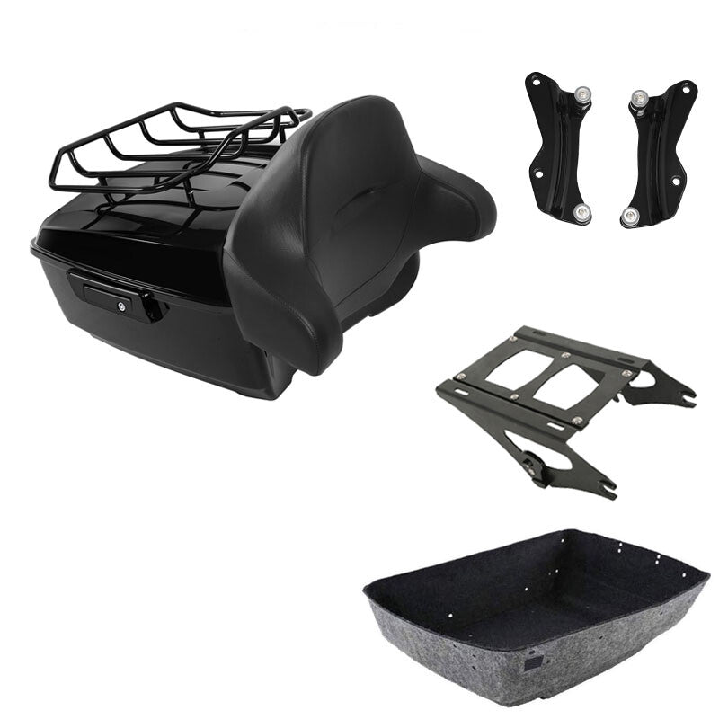 King Trunk Backrest Mount Rack Docking Hardware Fit For Harley Touring 2014-2026