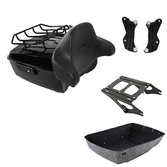 King Trunk Backrest Mount Rack Docking Hardware Fit For Harley Touring 2014-2026