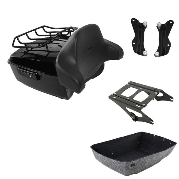 King Trunk Backrest Mount Rack Docking Hardware Fit For Harley Touring 2014-2026