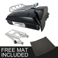 Matte Black Razor Trunk Backrest Mounting Rack Fit For Harley Touring 2014-2026