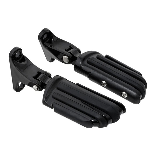 Black Passenger Footpeg Foot Pegs Mount Fit For Harley Road King Glide 1993-2025