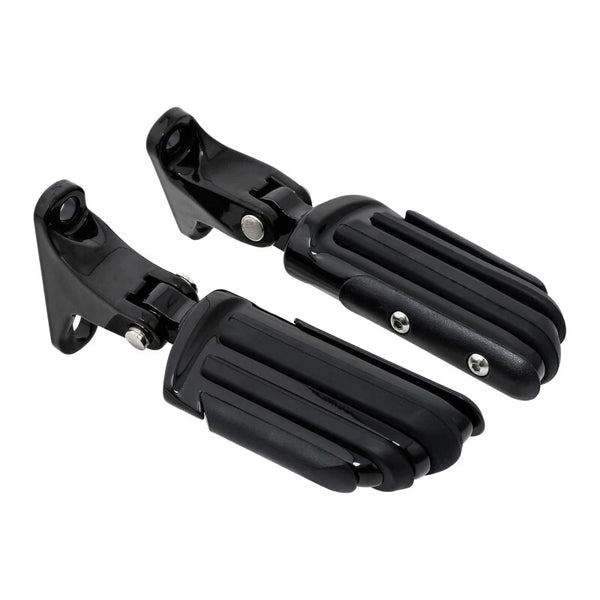 Black Passenger Footpeg Foot Pegs Mount Fit For Harley Road King Glide 1993-2025